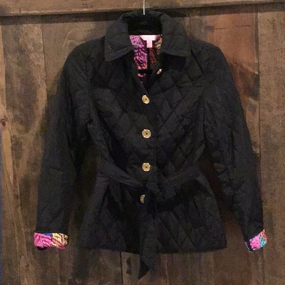 Lilly Pulitzer Jackets & Coats Lilly Quilted Jacket With Colorful